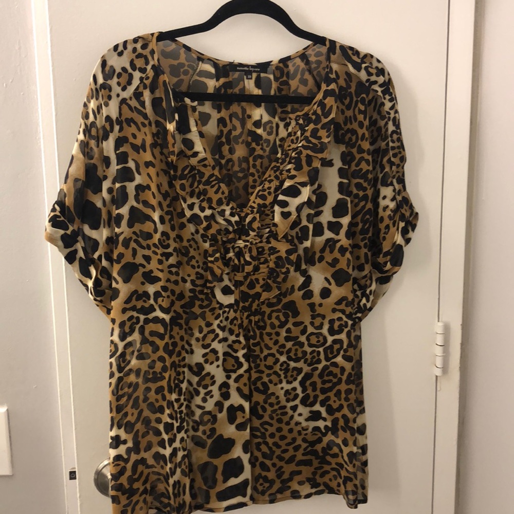 Nanette Lapore S/S silk popover blouse